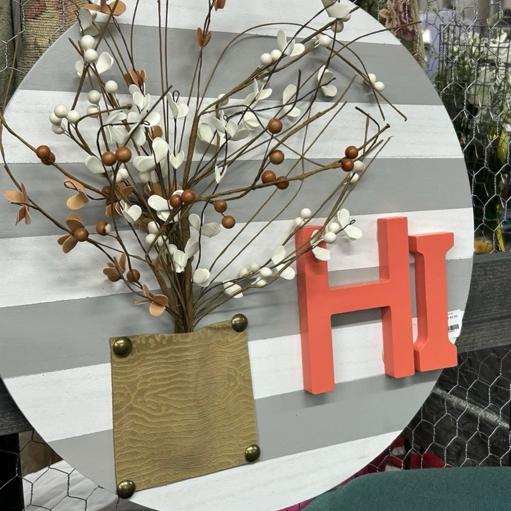 Decorative Wall Art with Floral Design